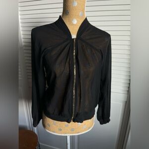 Alythea zip up sheer black